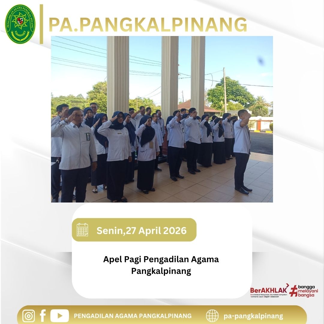 Apel Pagi 27 April 2026