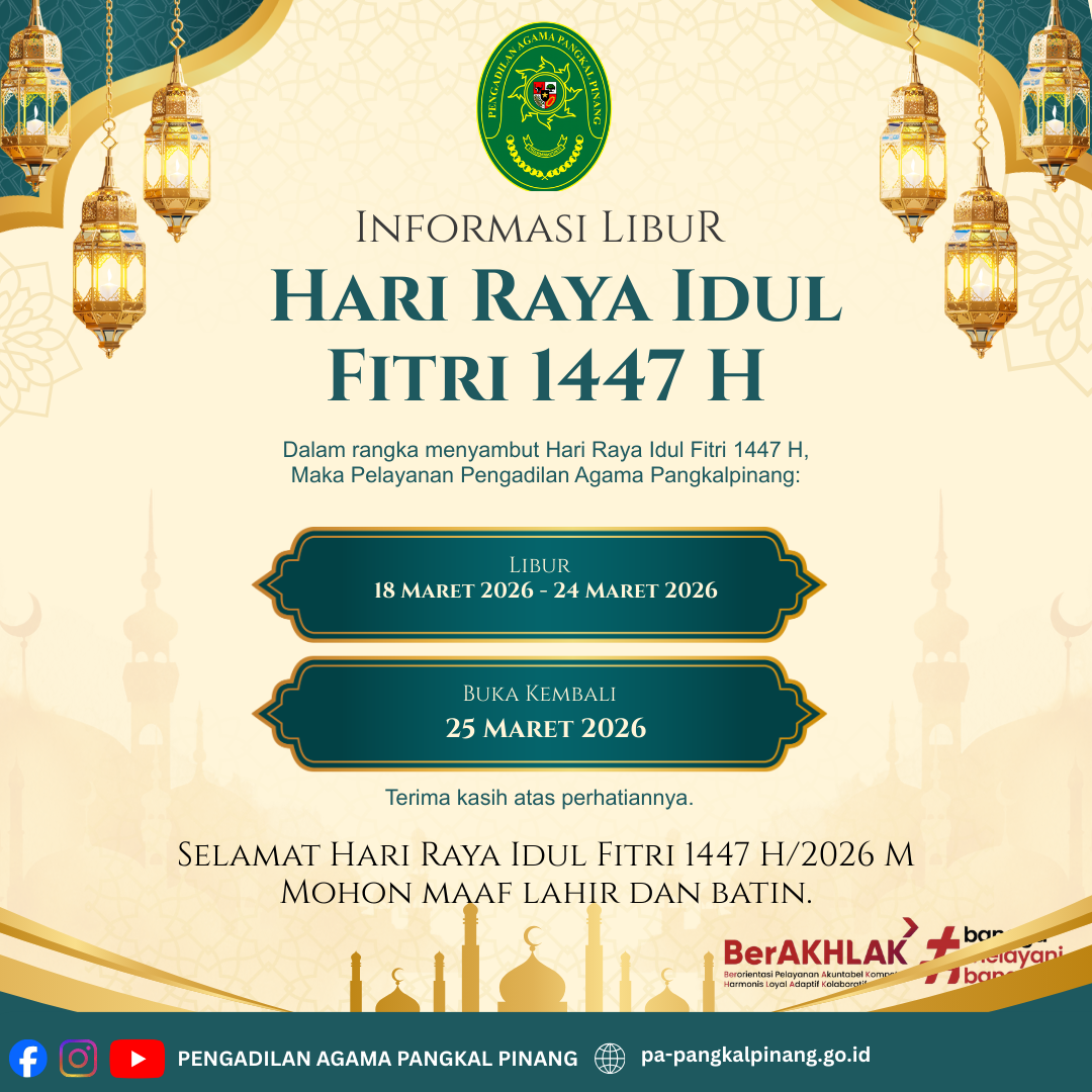 Emas Hijau Geometris Informasi Libur Kantor Instagram Post