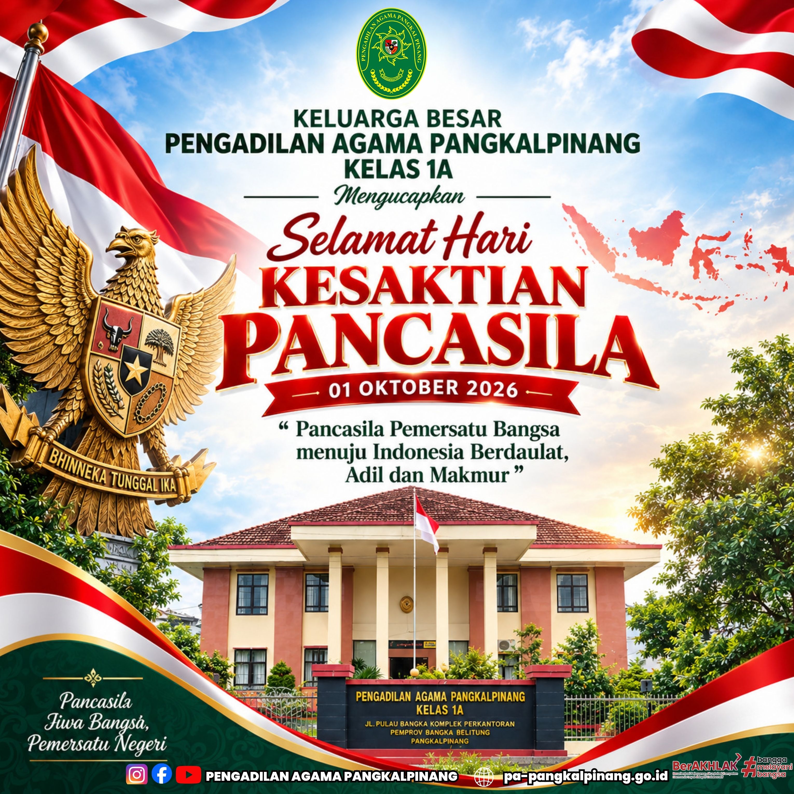 Konsep Banner Hari Kesaktian Pancasila