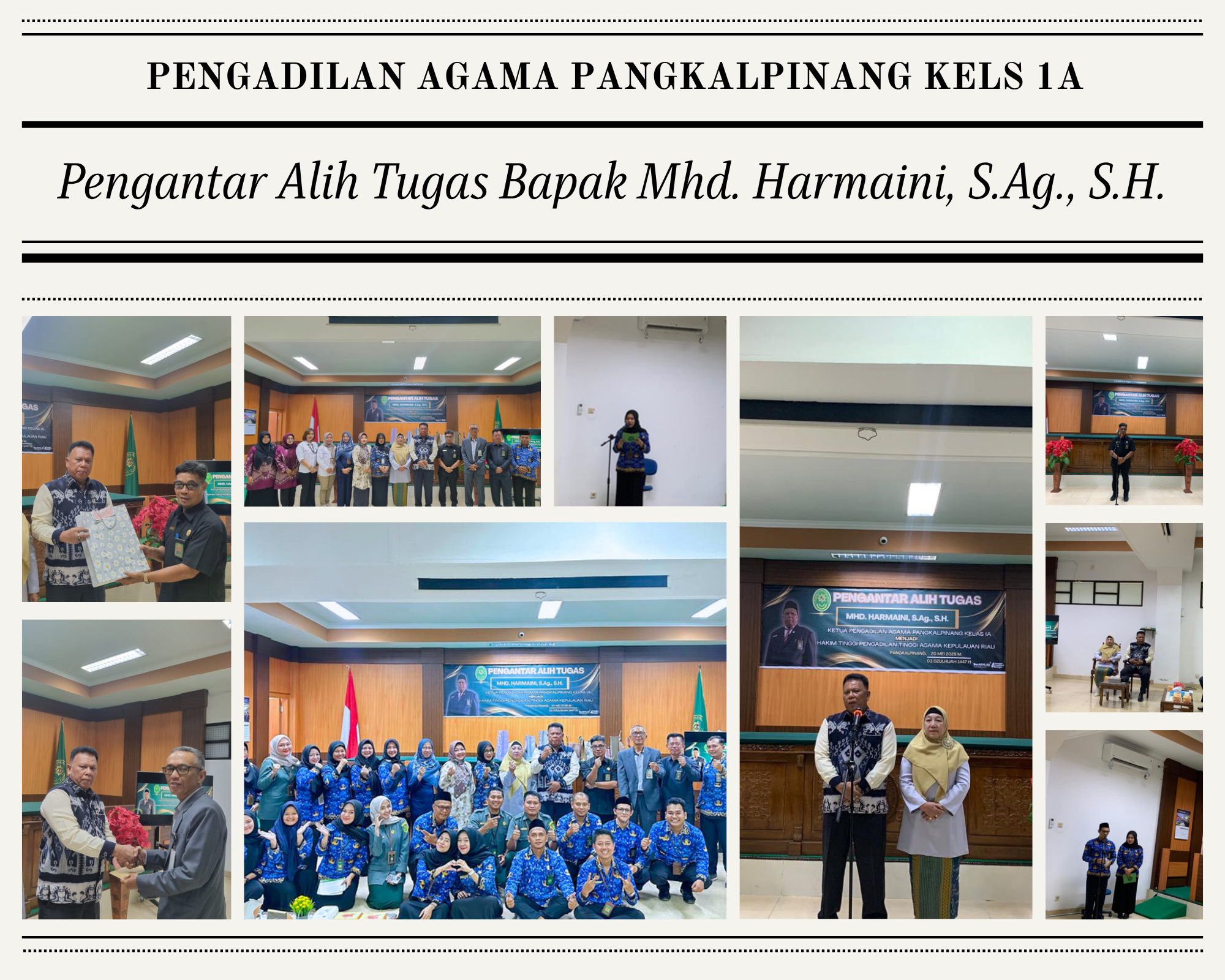poto pengantar alih tugas 