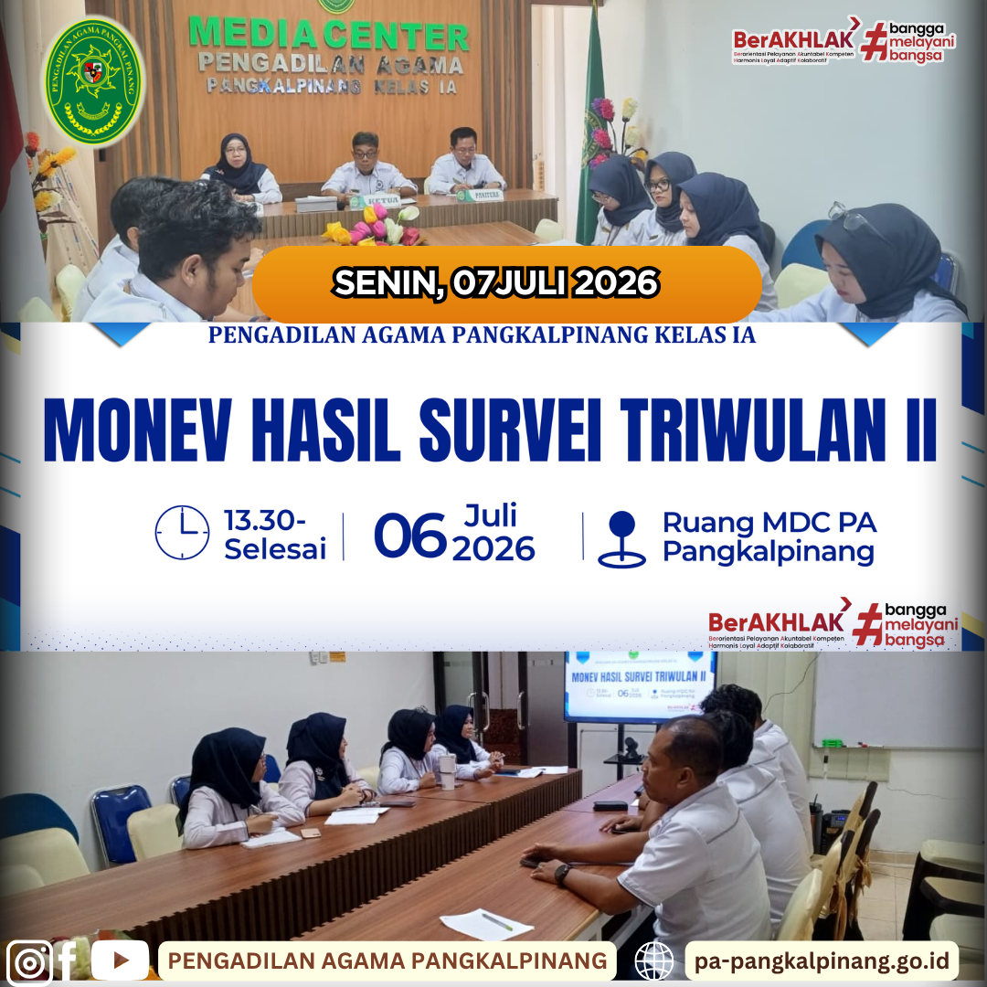 Monev Hasil Survei 7 juli 2026